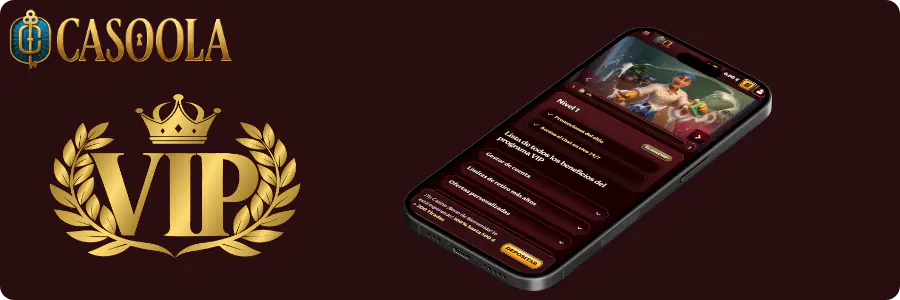 Cinco niveles del club VIP con beneficios por tier en plataforma de casino